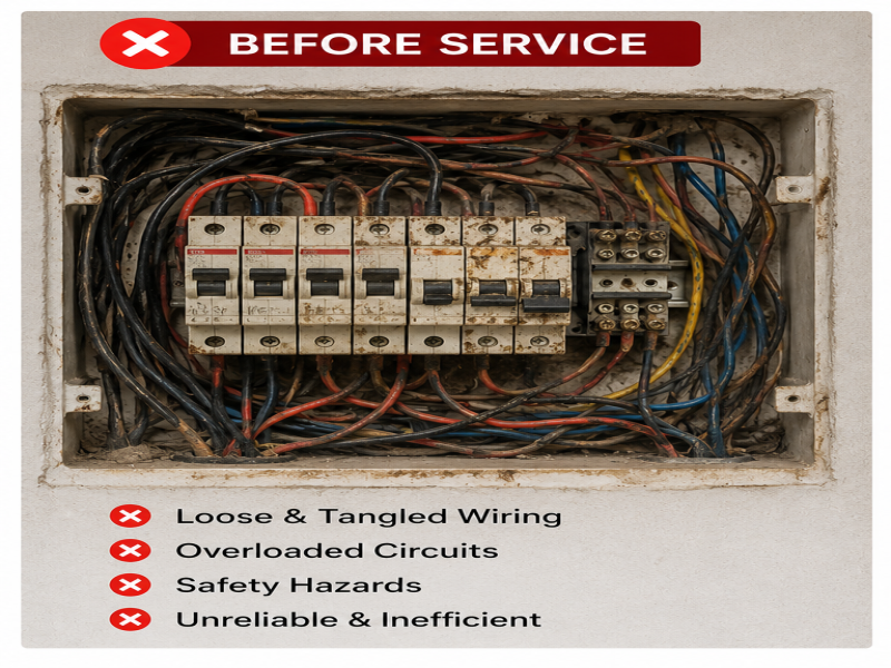 Before — Electrical Service